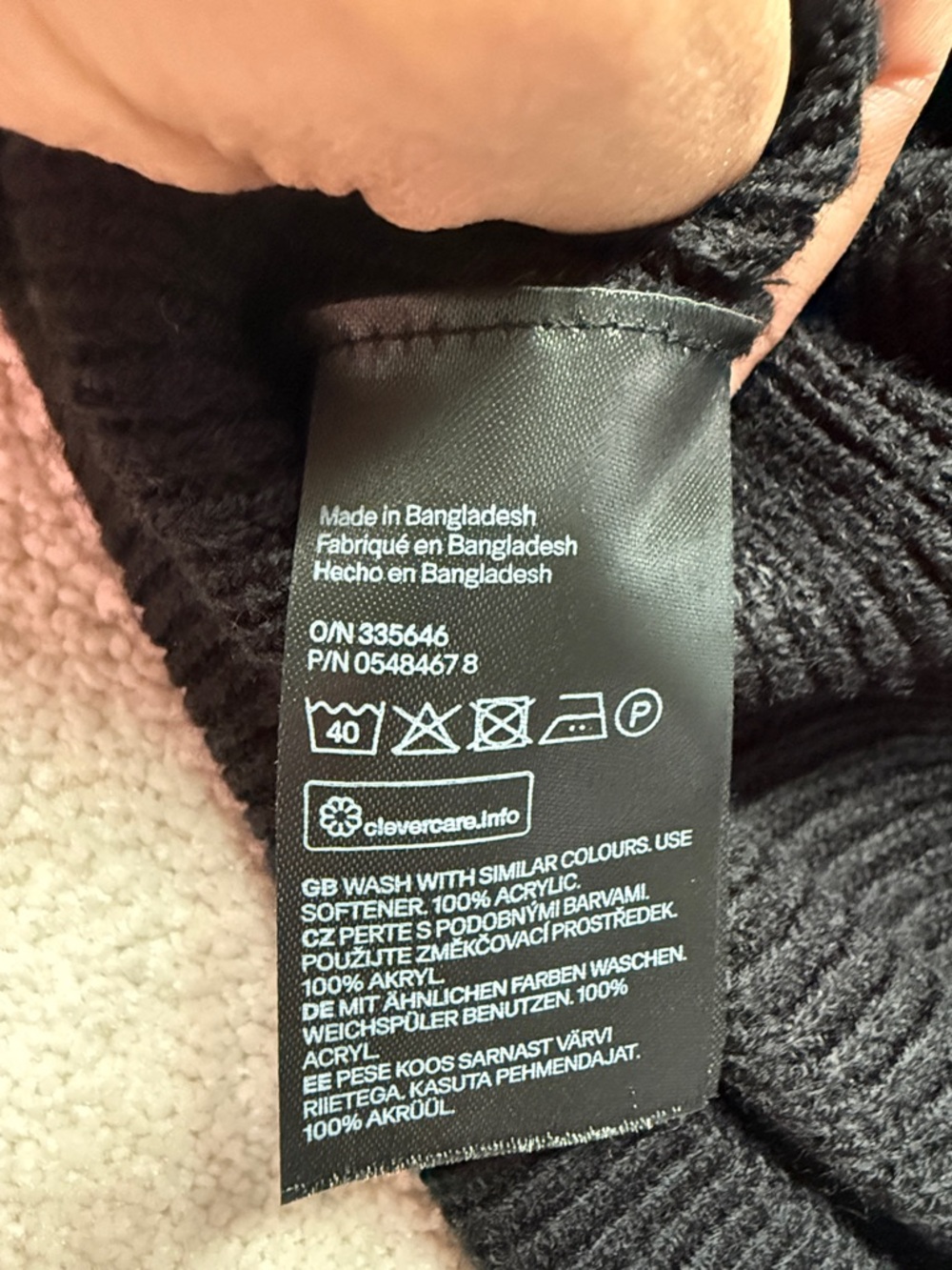 H&M Black Off-the-Shoulder Cold-Shoulder Knit Sweater - Picture 8 of 11